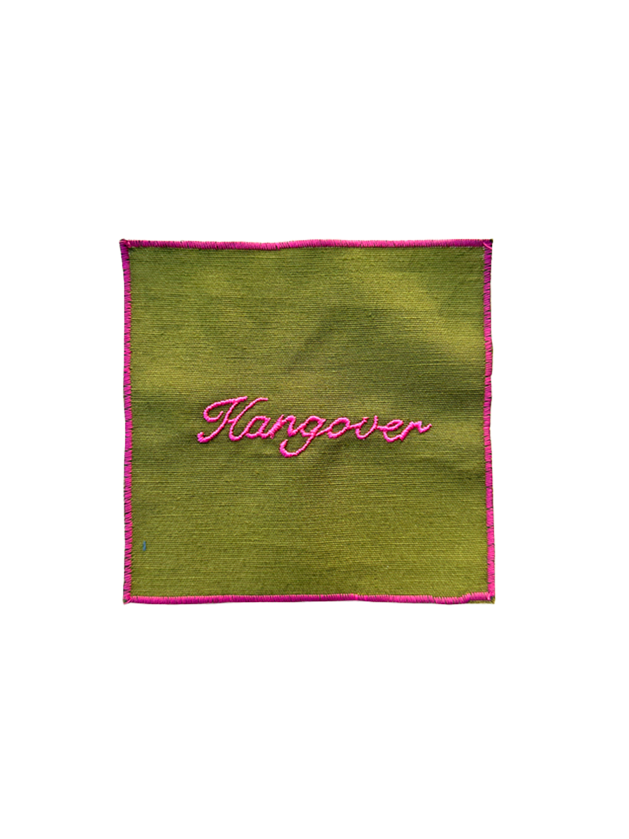 Set di tovaglioli da cocktail - Verde oliva e Fucsia