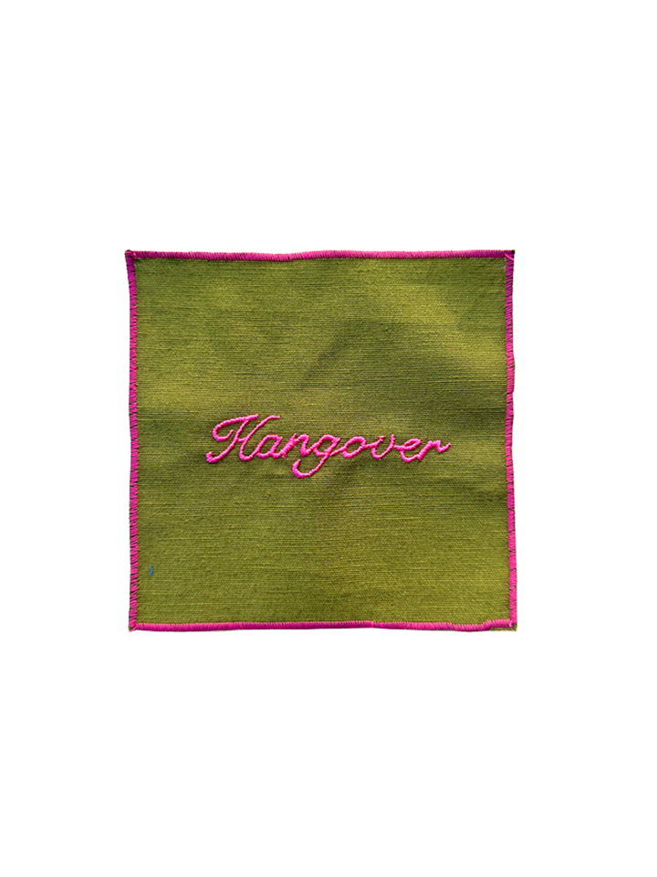 Set di tovaglioli da cocktail - Verde oliva e Fucsia