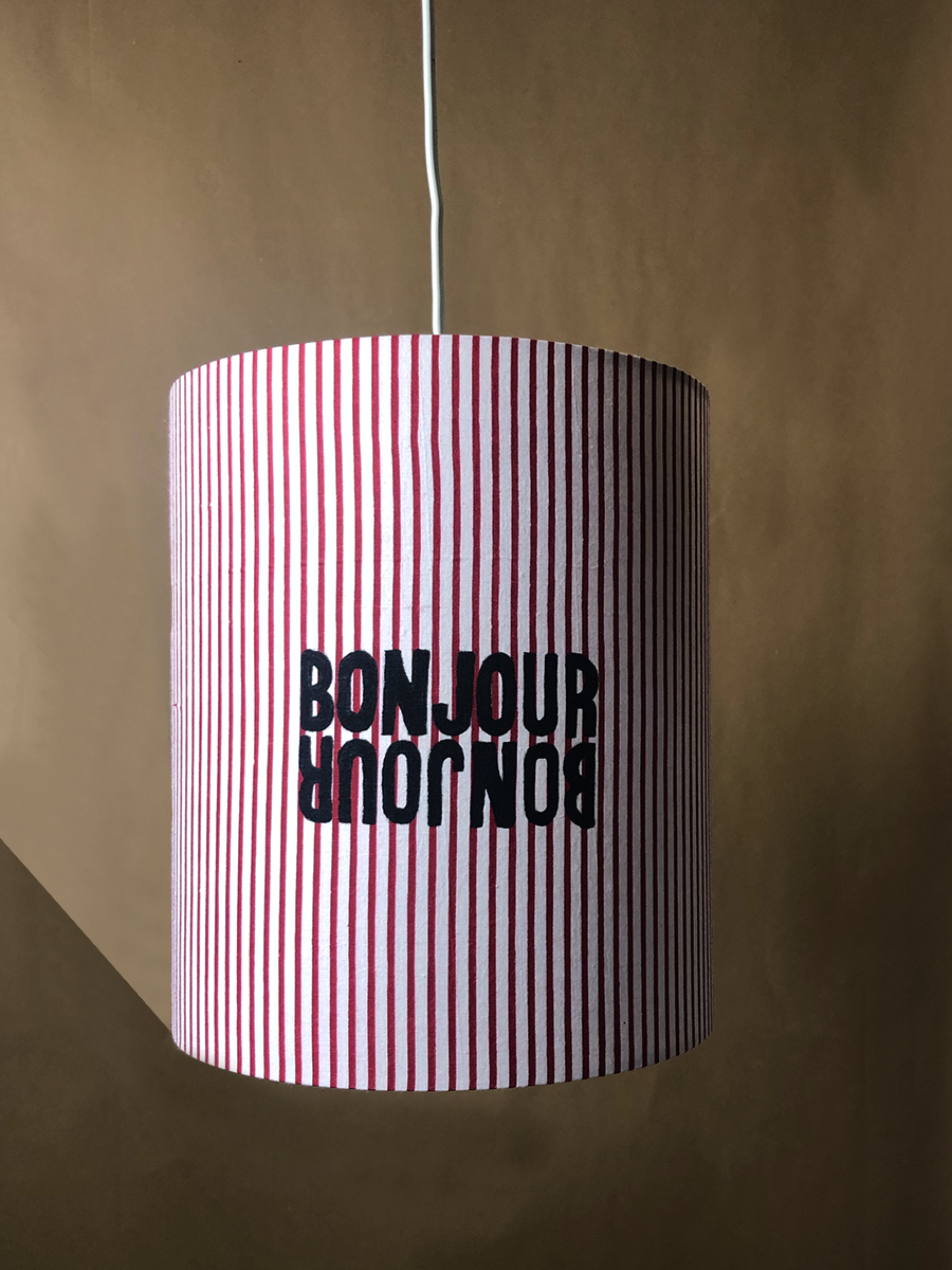 Abat jour Bonjour