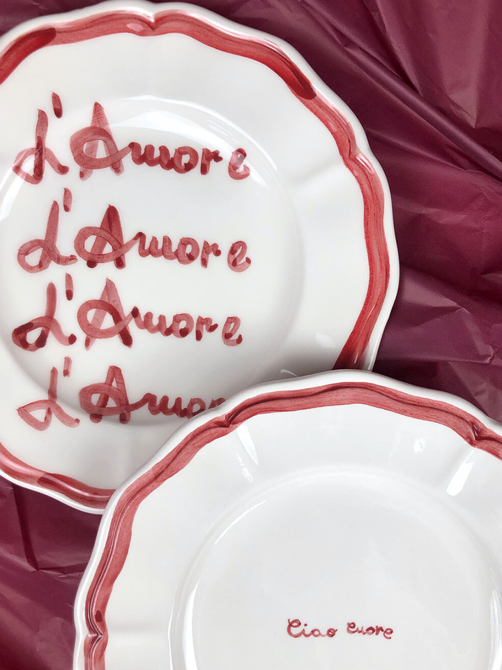 Set di 2 Piatti “Amore” e “ Ciao Cuore”