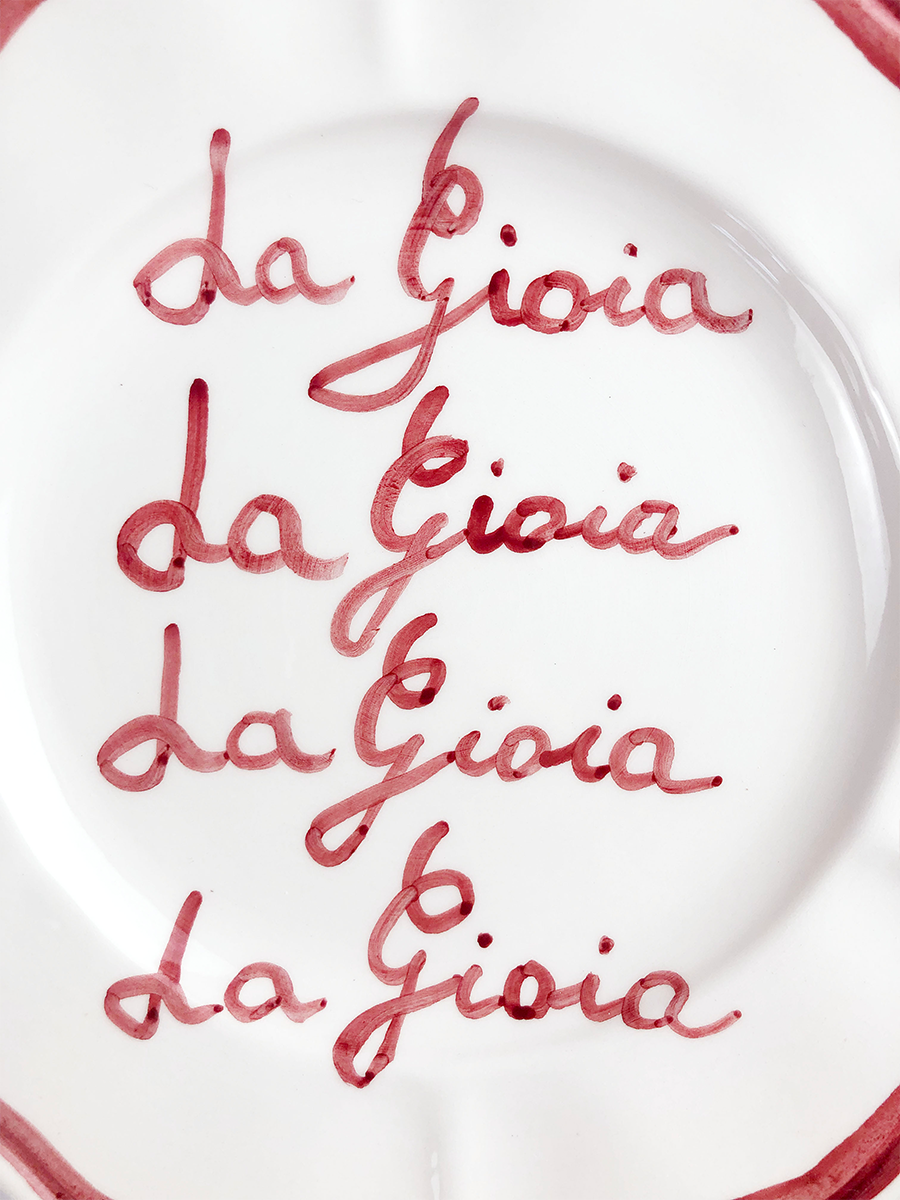 Piatto Fil Rouge "La Gioia"