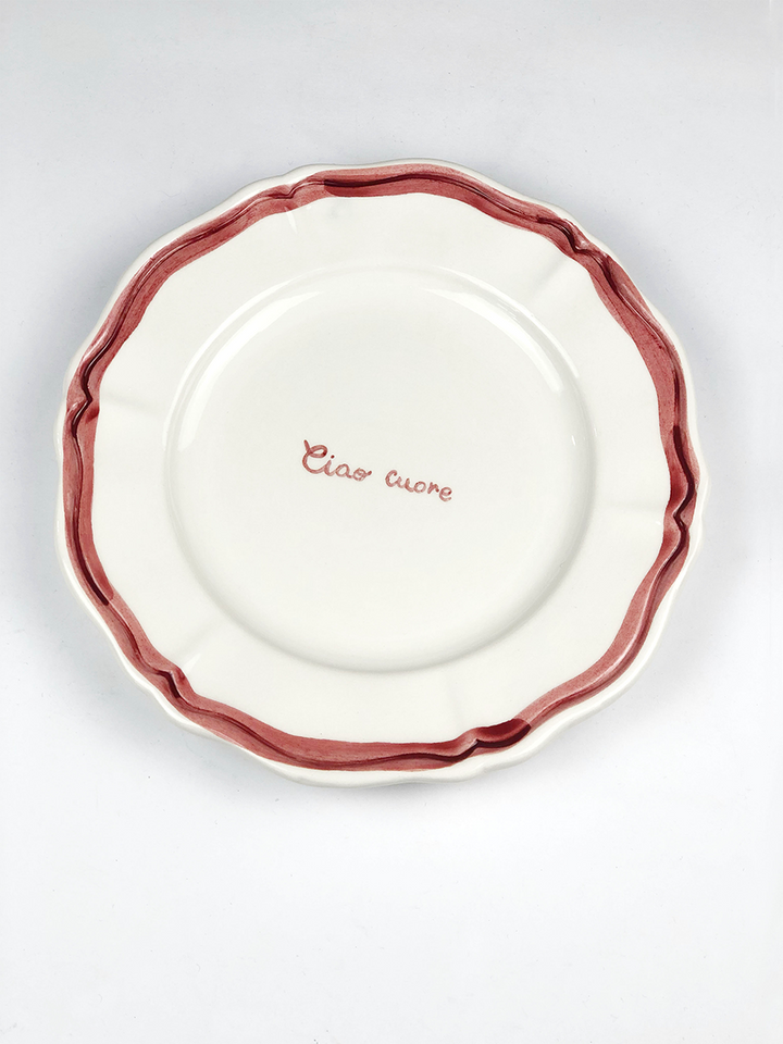 Piatto Fil Rouge "Ciao Cuore"