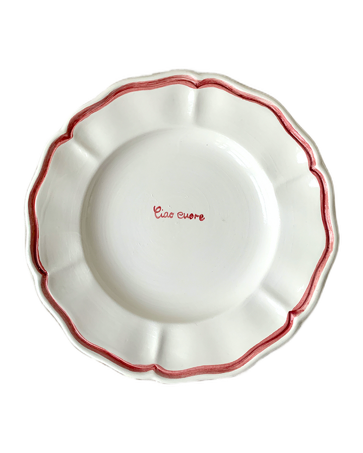 "Ciao Cuore" Fil Rouge Plate