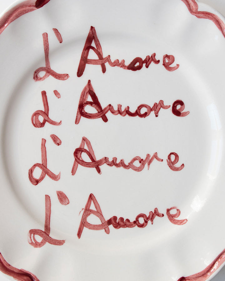 Piatto Fil Rouge "L'amore"