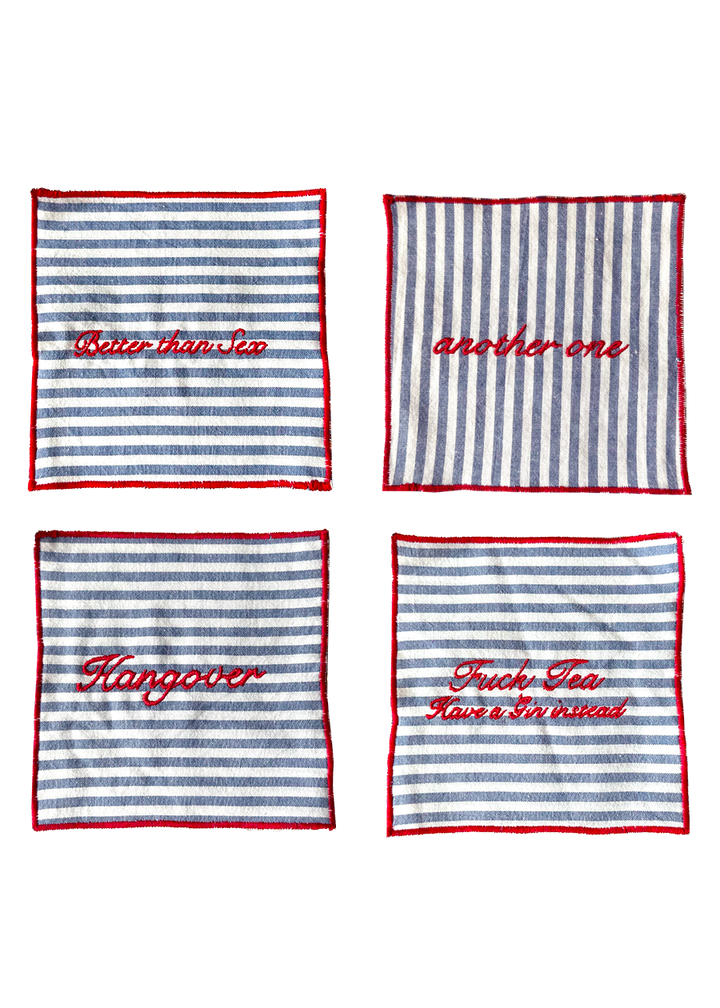 Set of 4 Cocktail Napkins