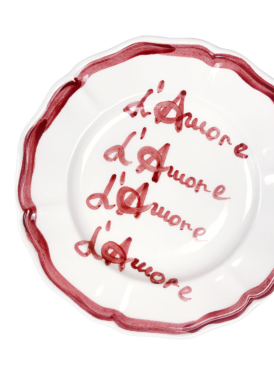 Piatto Fil Rouge "L'amore"