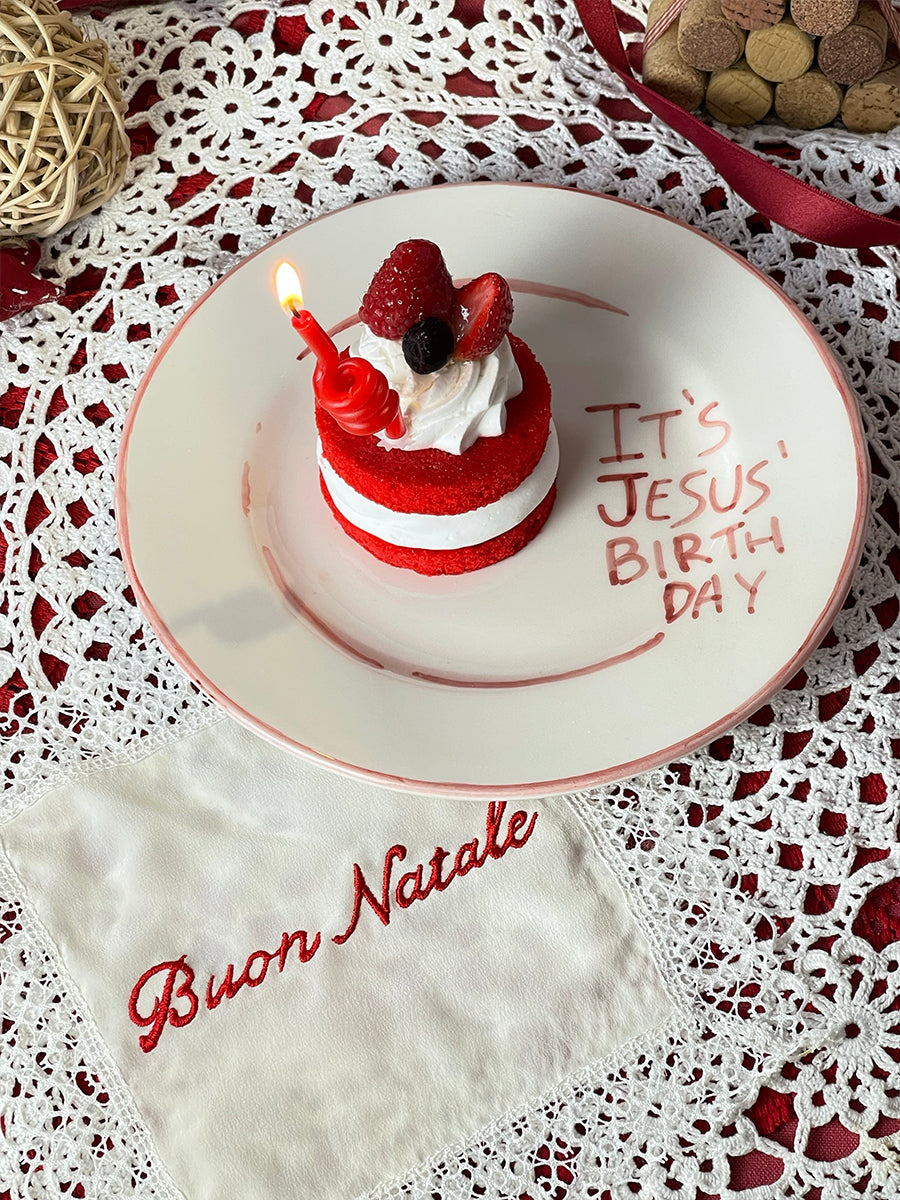CHRISTMAS COLLECTION – “IT’S JESUS BIRTHDAY” Dinner Plate 23 cm