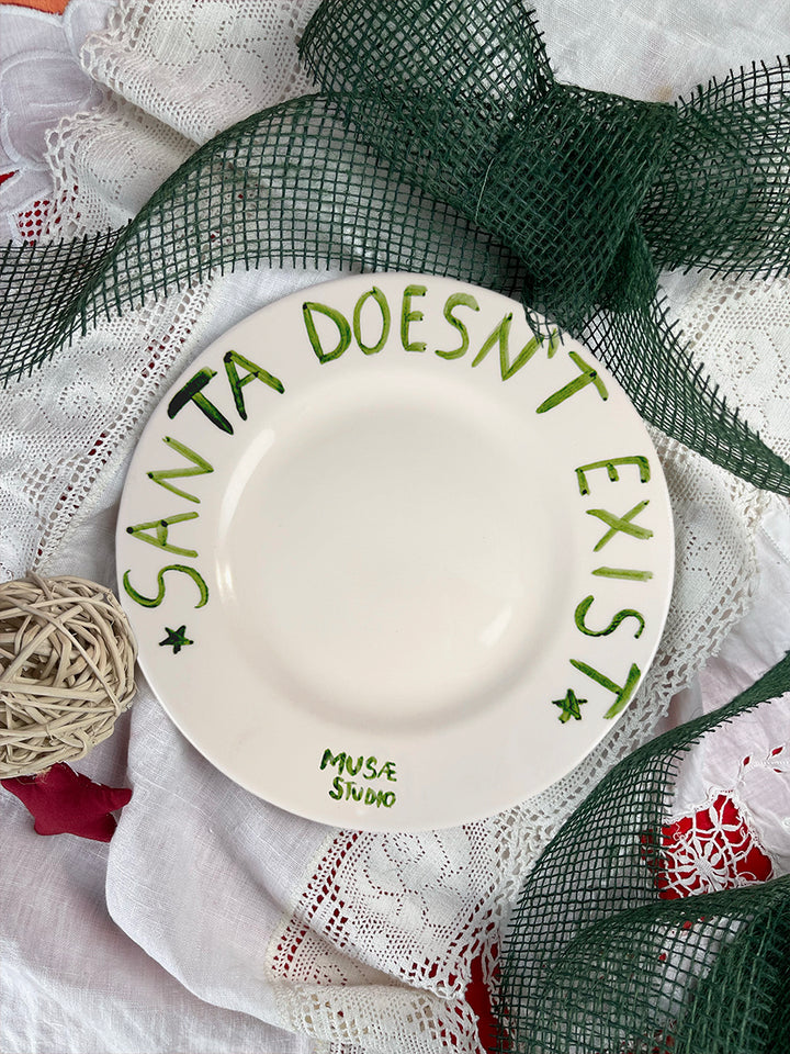 CHRISTMAS COLLECTION – “SANTA DOESN’T EXIST” Dinner Plate 23 cm