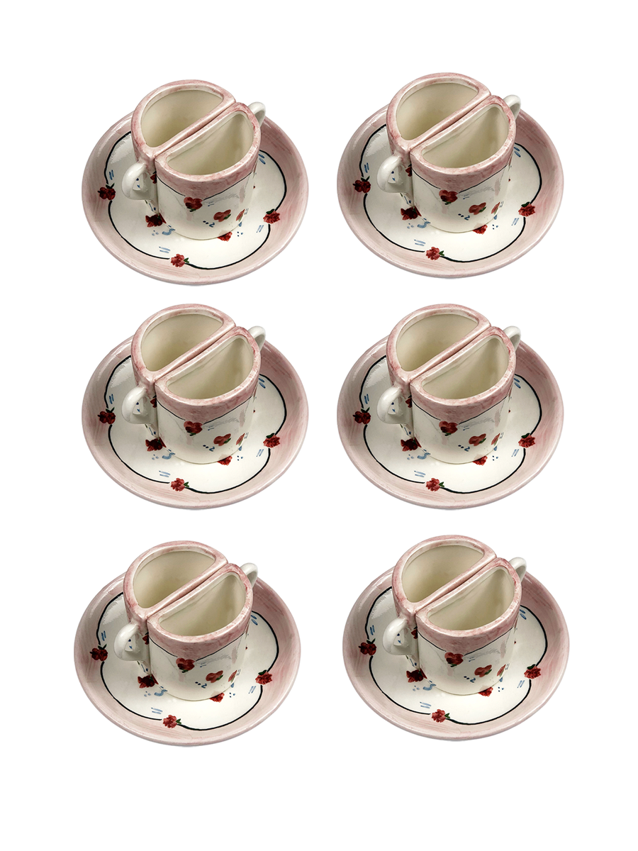 Set di tazze da caffè Tête a Tête Granny