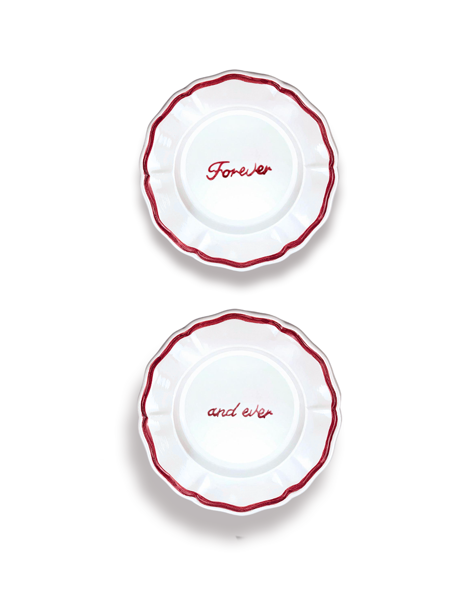 Set of 2 Plates “Forever” e “and ever”