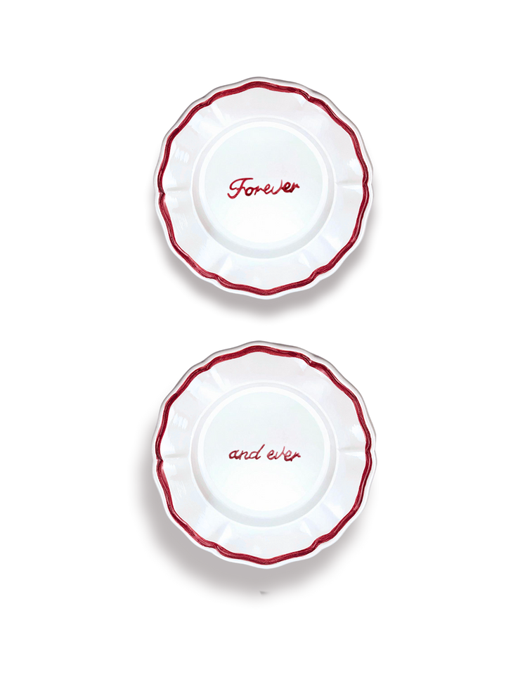 Set of 2 Plates “Forever” e “and ever”