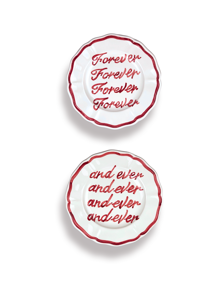 Set of 2 Plates “Forever” e “and ever”