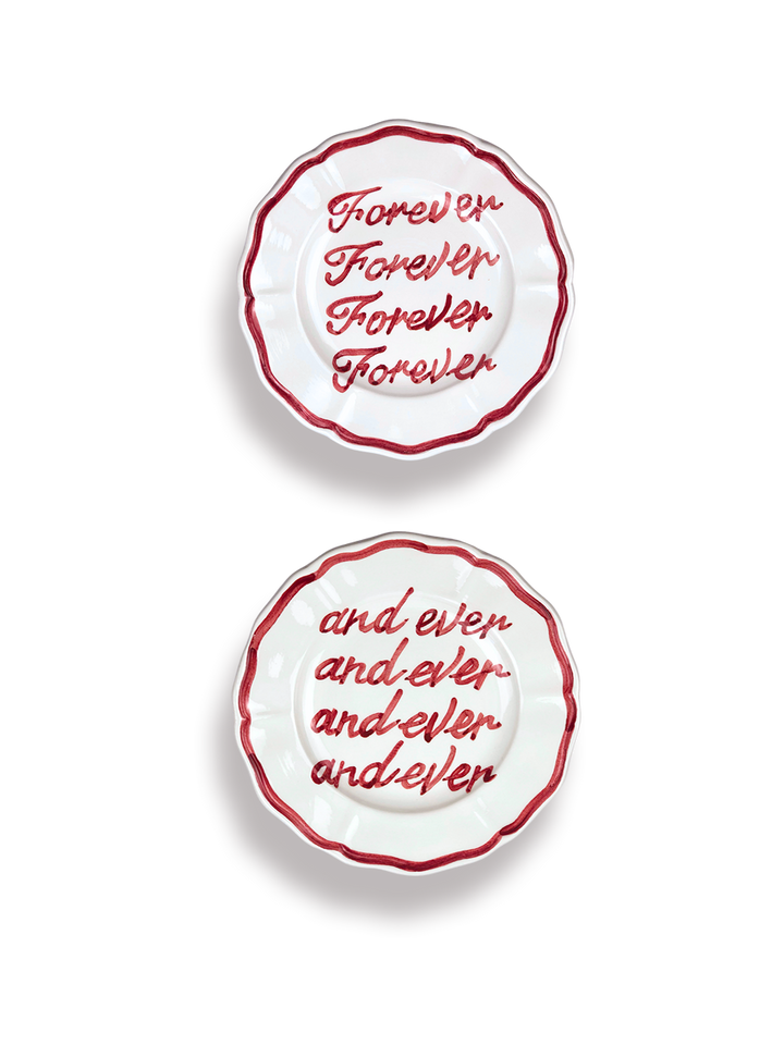 Set of 2 Plates “Forever” e “and ever”