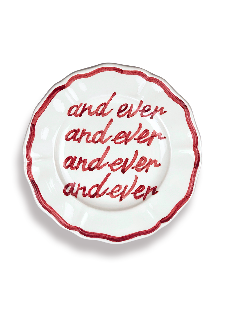Set of 2 Plates “Forever” e “and ever”