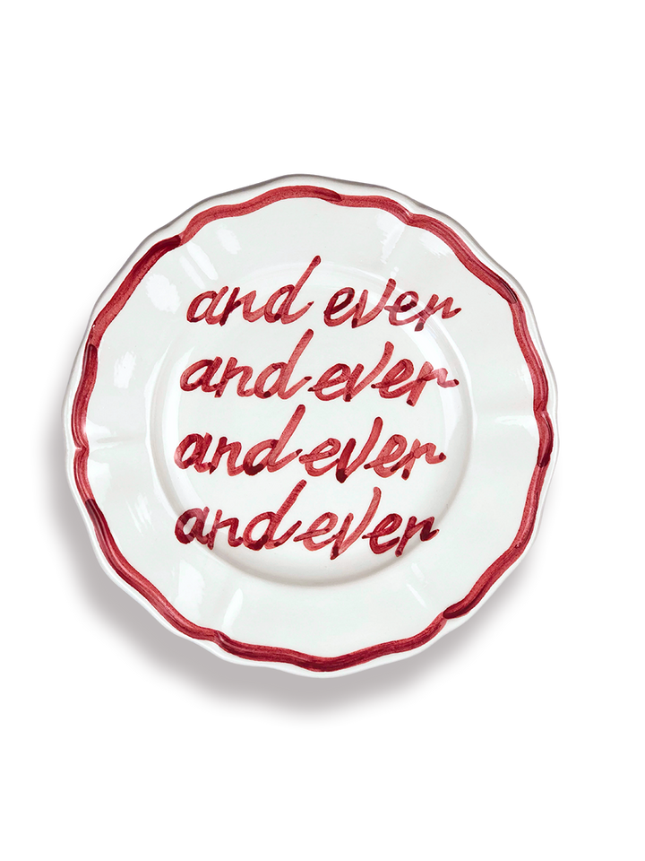 Set of 2 Plates “Forever” e “and ever”