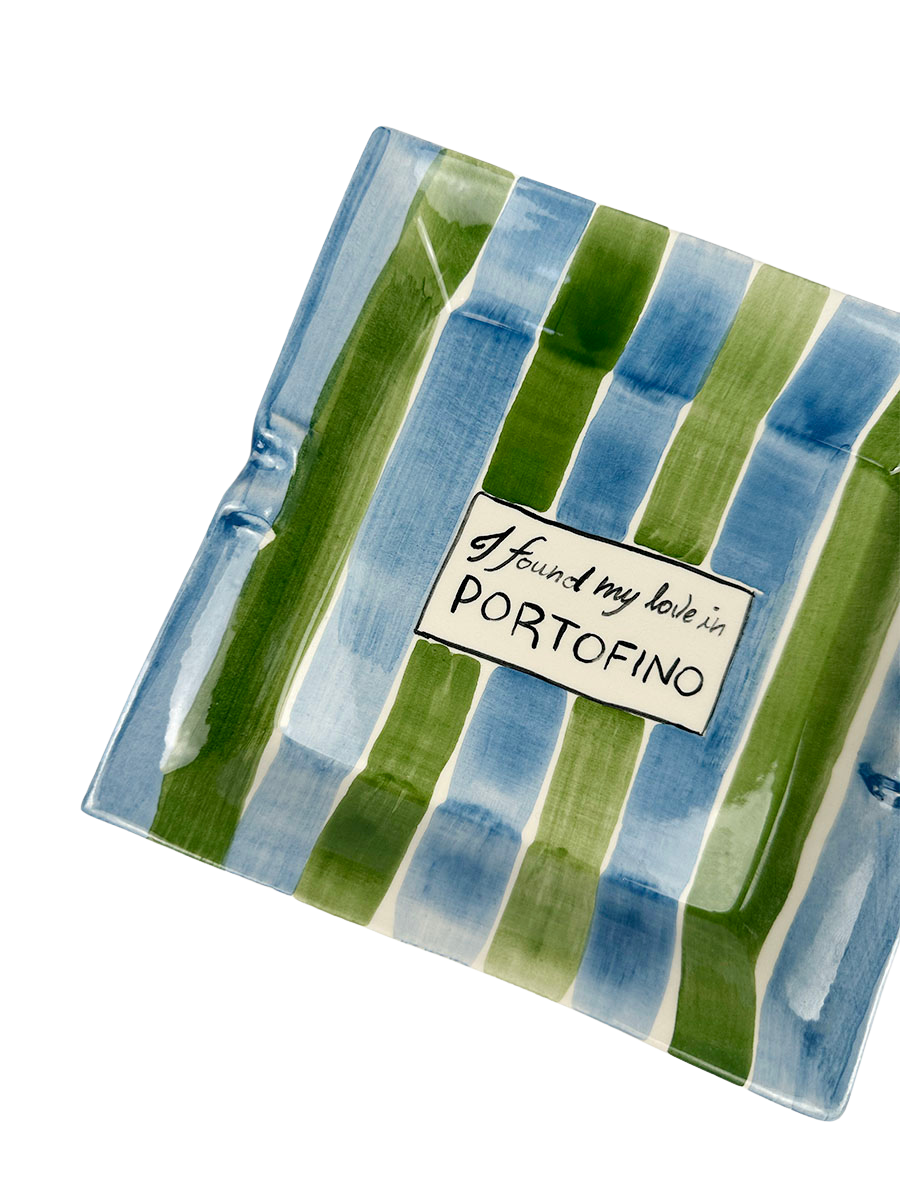 Portofino Ashtray - Striped