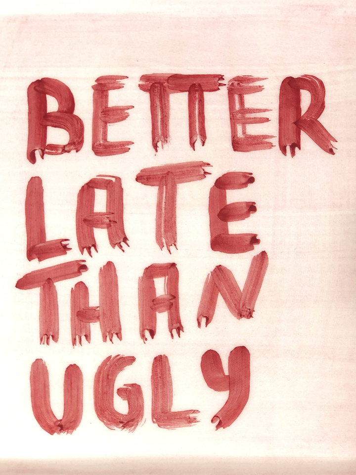 "Better late than ugly" Ashtray