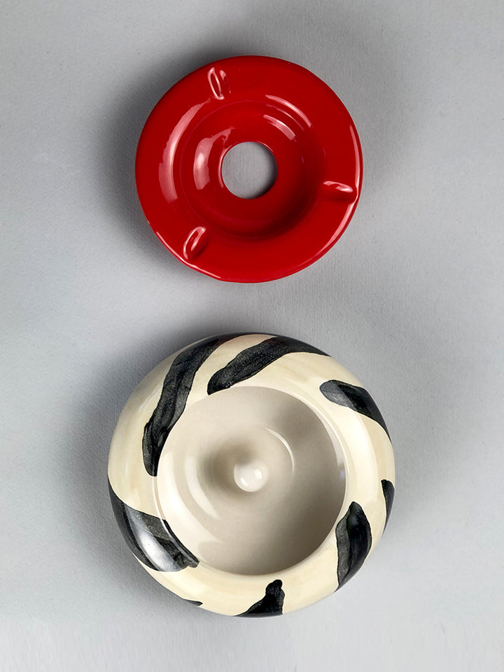 ANIMALIER - Windproof Zebra Ashtray