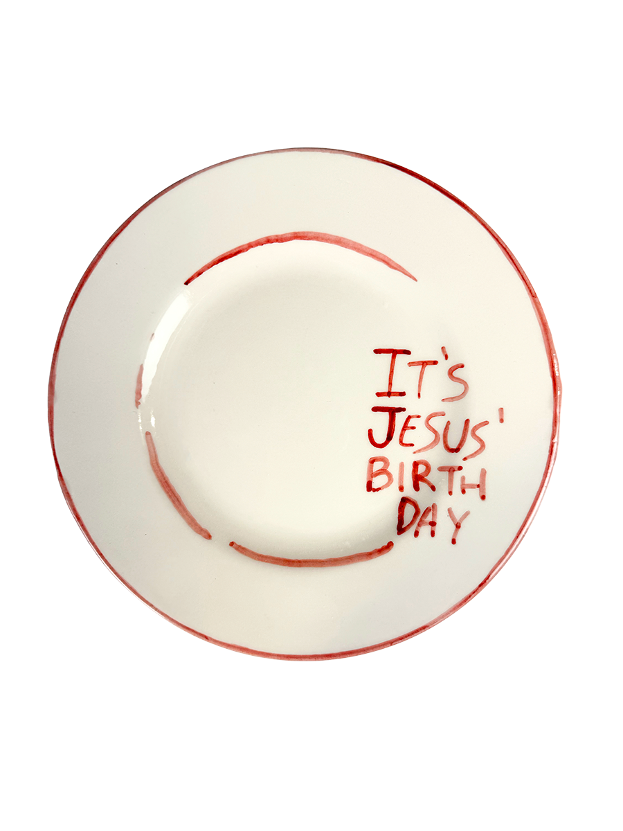 CHRISTMAS COLLECTION – “IT’S JESUS BIRTHDAY” Piatto piano 23 cm
