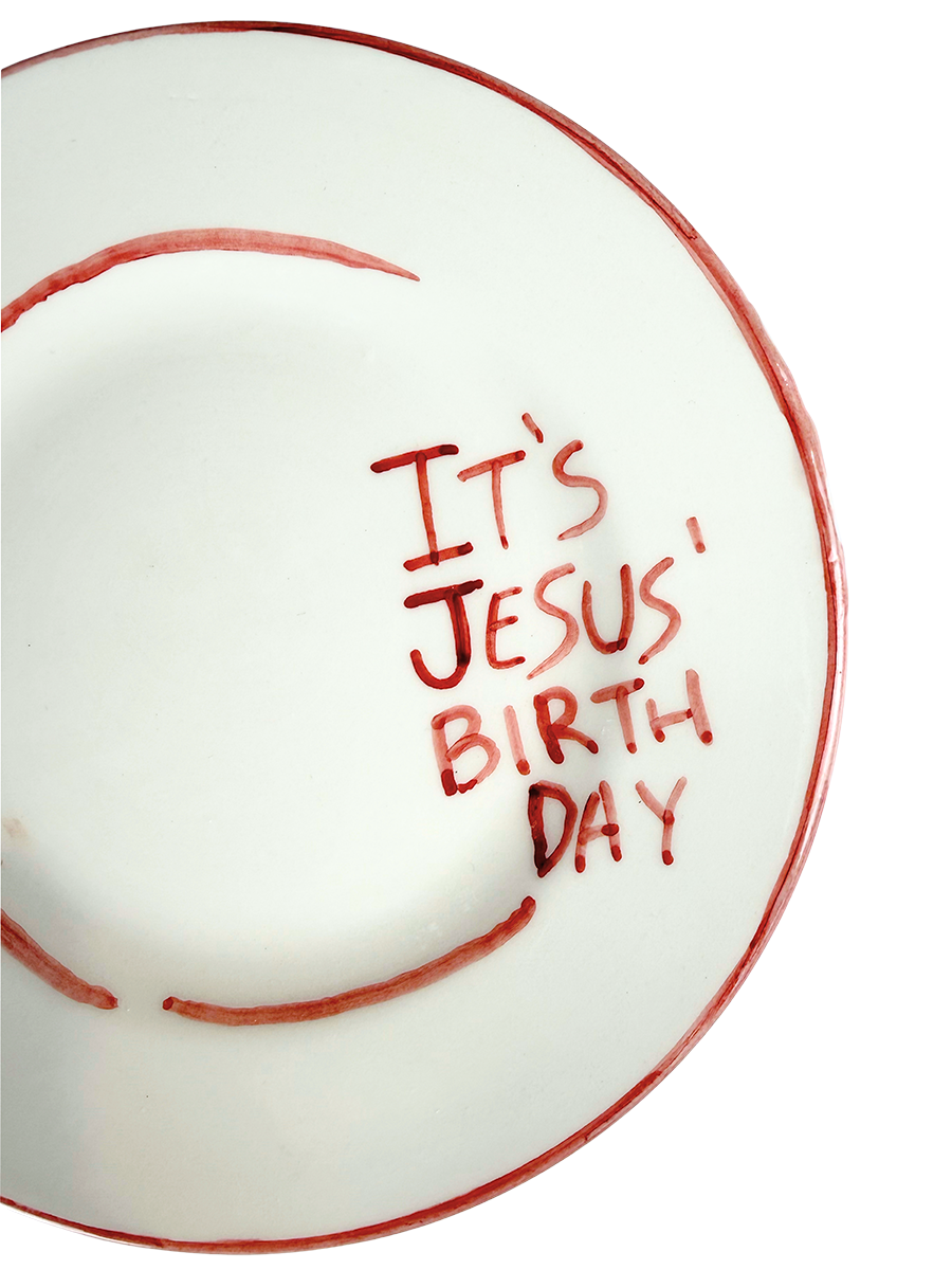 CHRISTMAS COLLECTION – “IT’S JESUS BIRTHDAY” Piatto piano 23 cm
