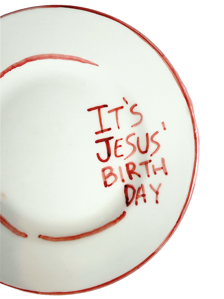 CHRISTMAS COLLECTION – “IT’S JESUS BIRTHDAY” Piatto piano 23 cm
