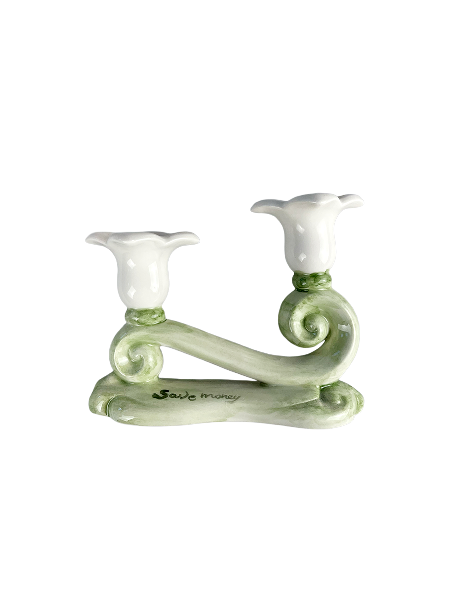 "Save Money" Candle Holder