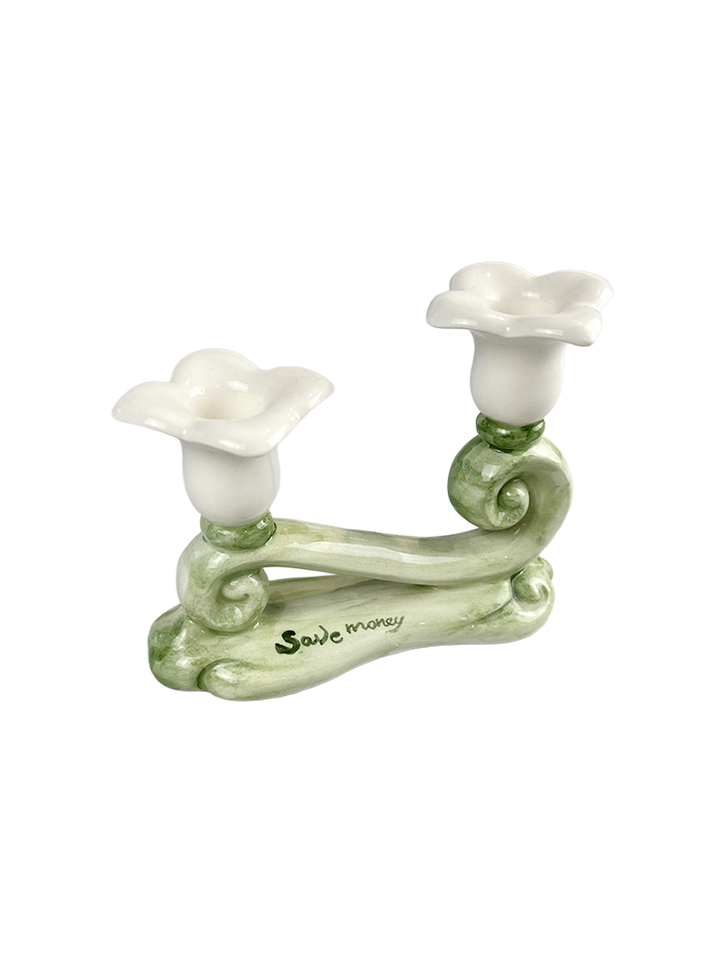 "Save Money" Candle Holder