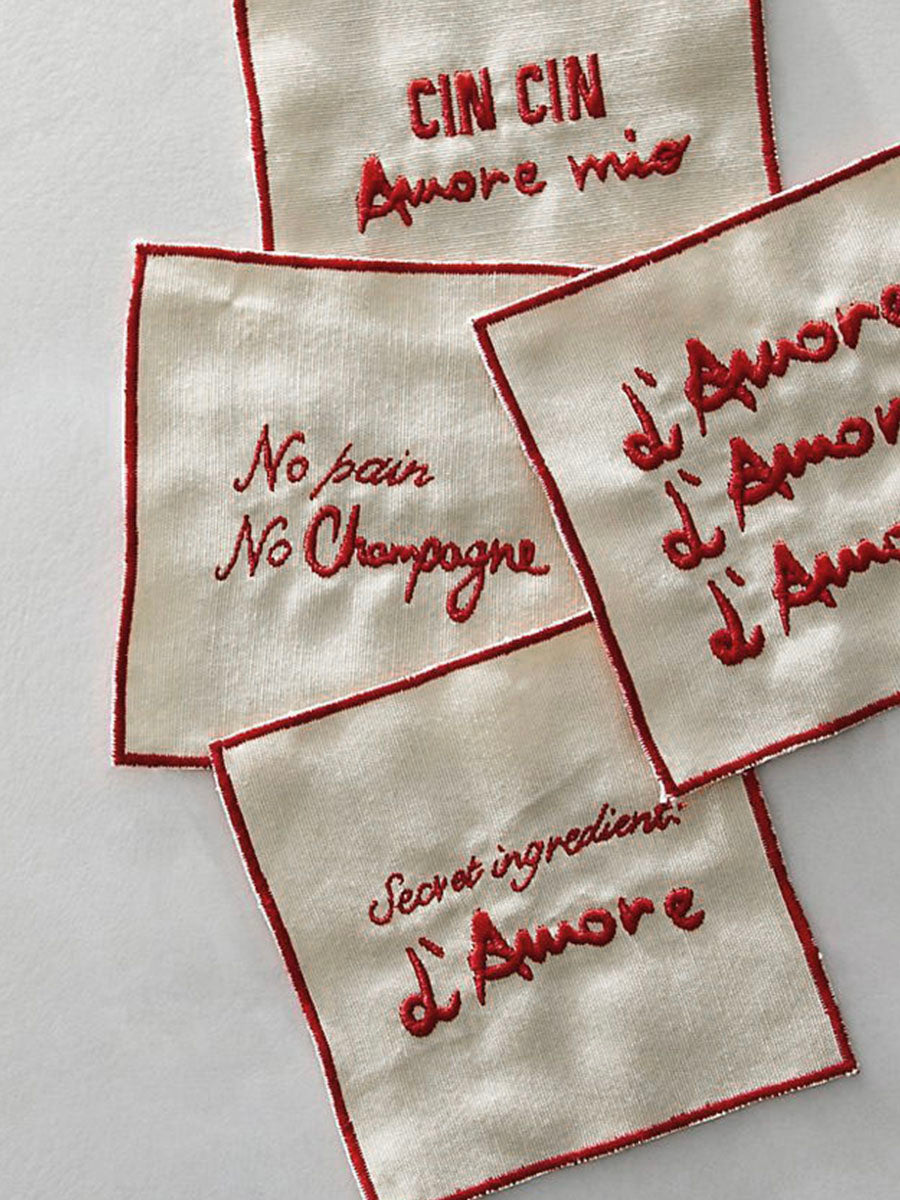 L’Amore - Set of 4 Cocktail Napkins