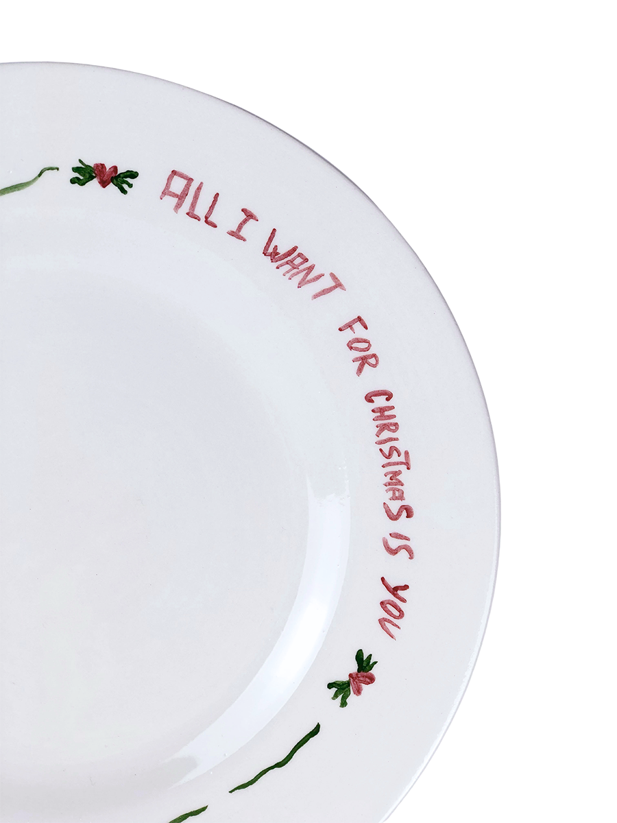 "All I Want For Christmas" Plate