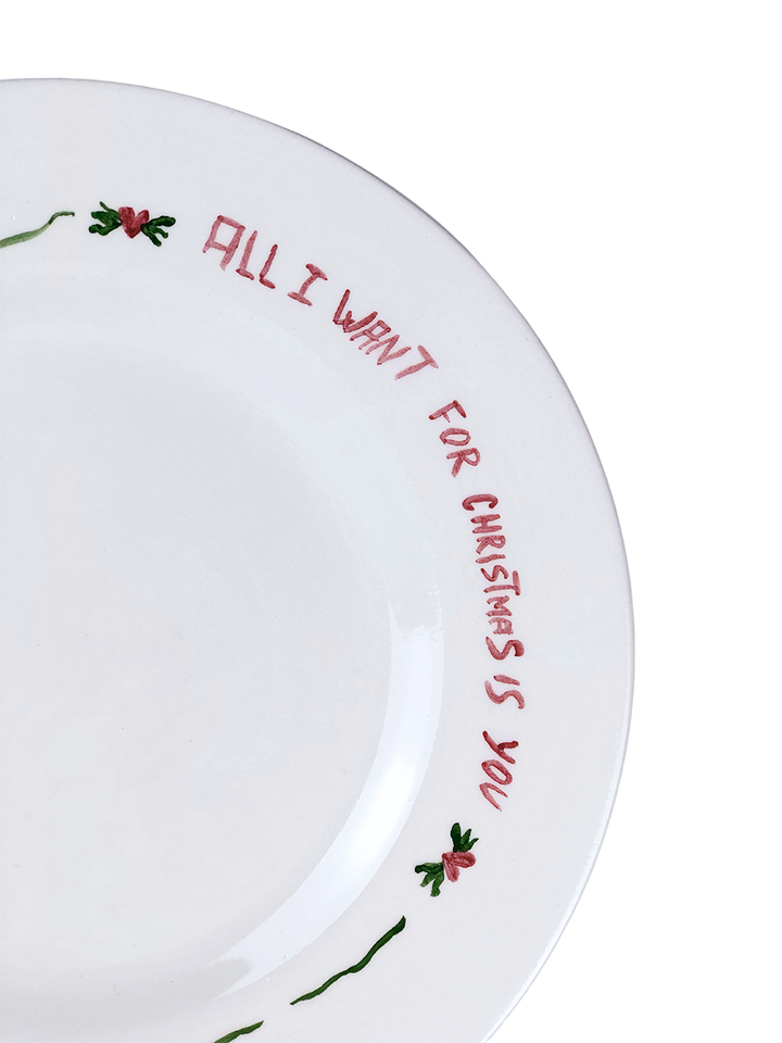 "All I Want For Christmas" Plate