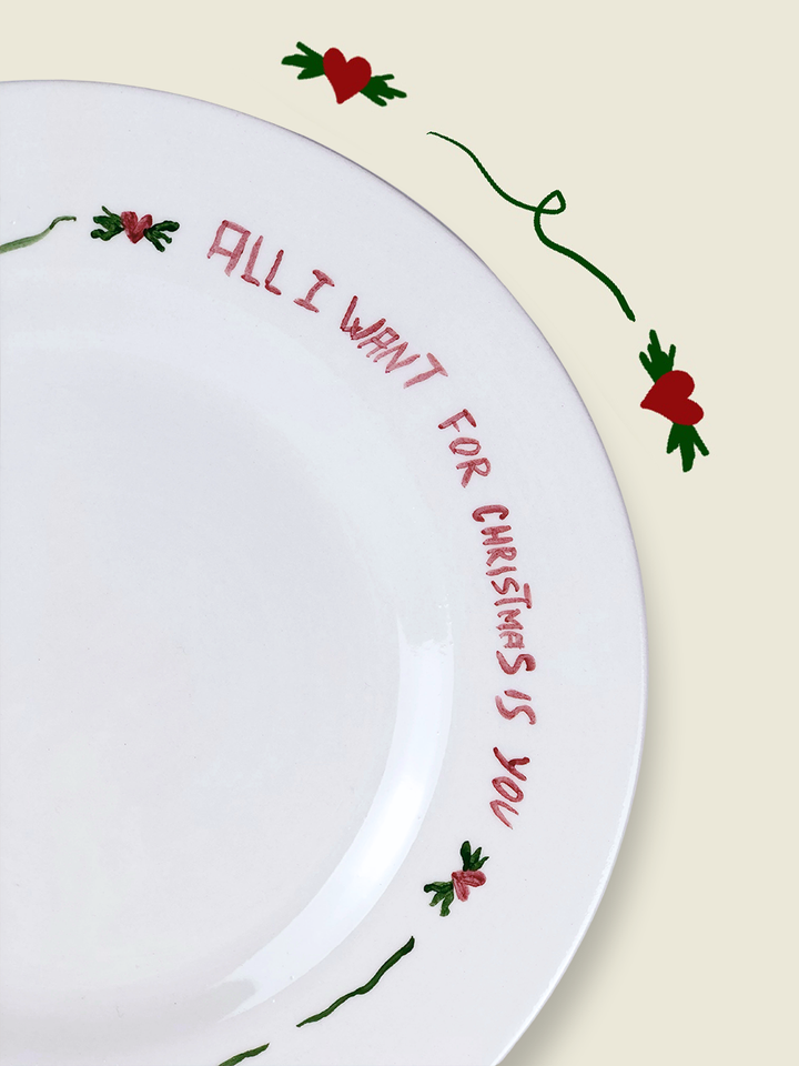 "All I Want For Christmas" Plate