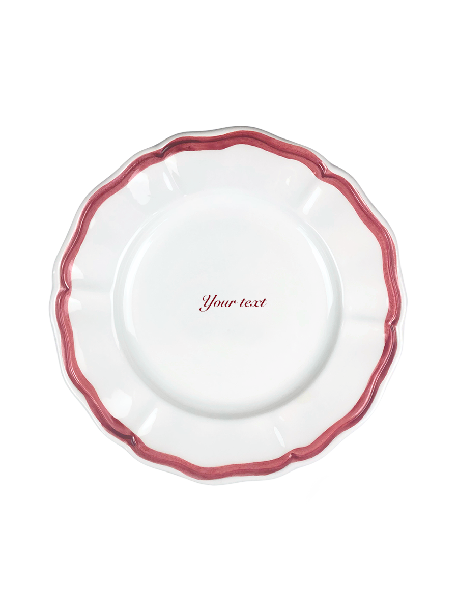 Piatto personalizzato "Fil Rouge" 