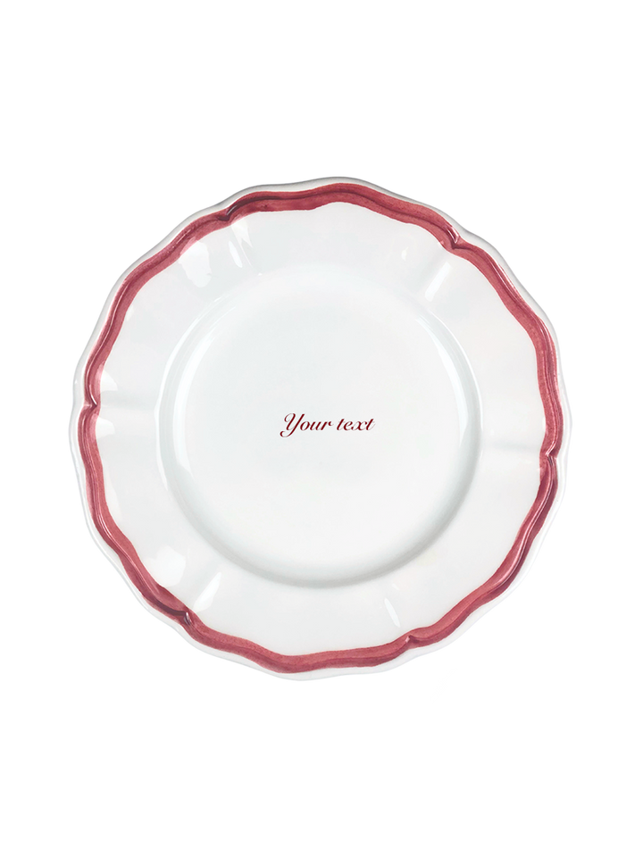 Piatto personalizzato "Fil Rouge" 