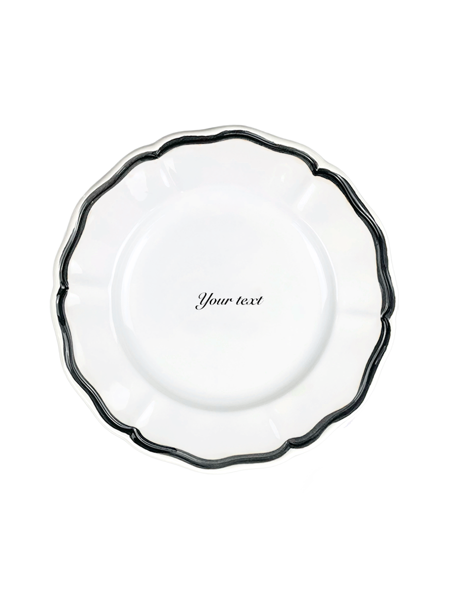 Piatto personalizzato "Fil Rouge" 