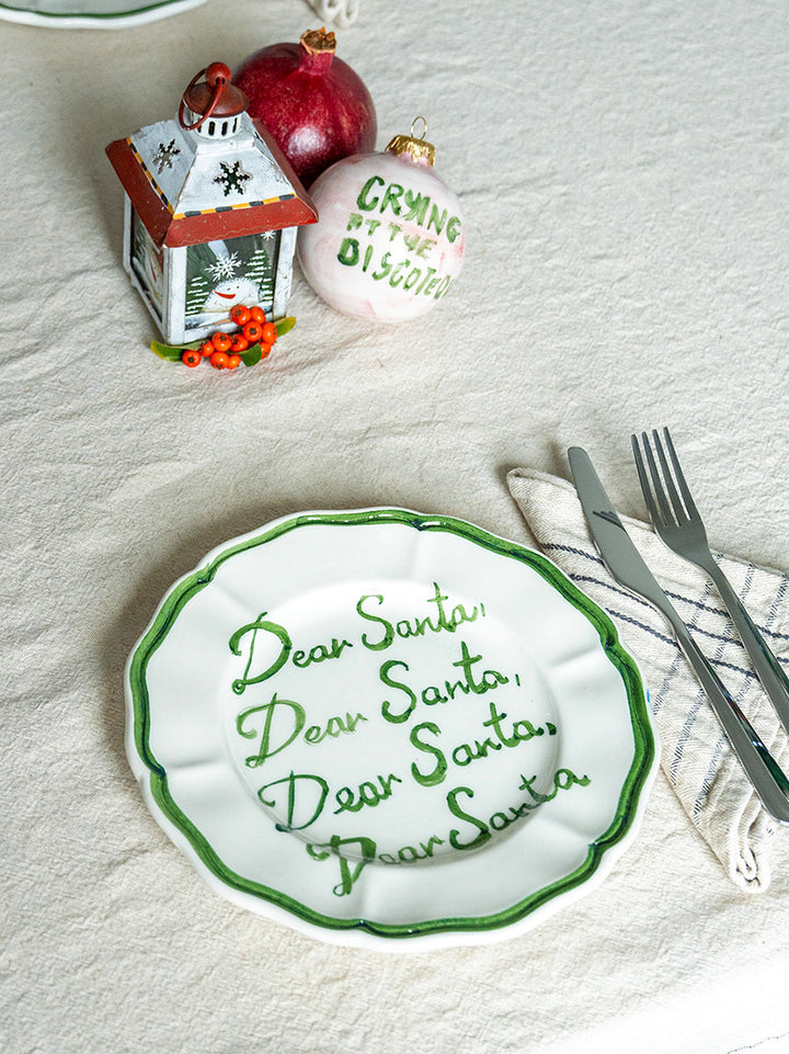 Dear Santa Small Plates Set of 2