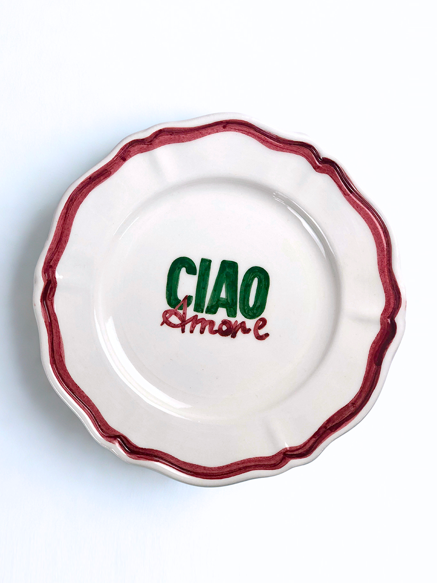 Piatto "Ciao Amore" 