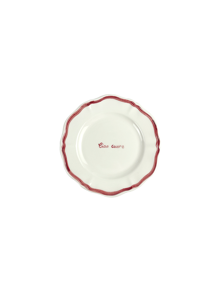 "Ciao Cuore" Fil Rouge Plate