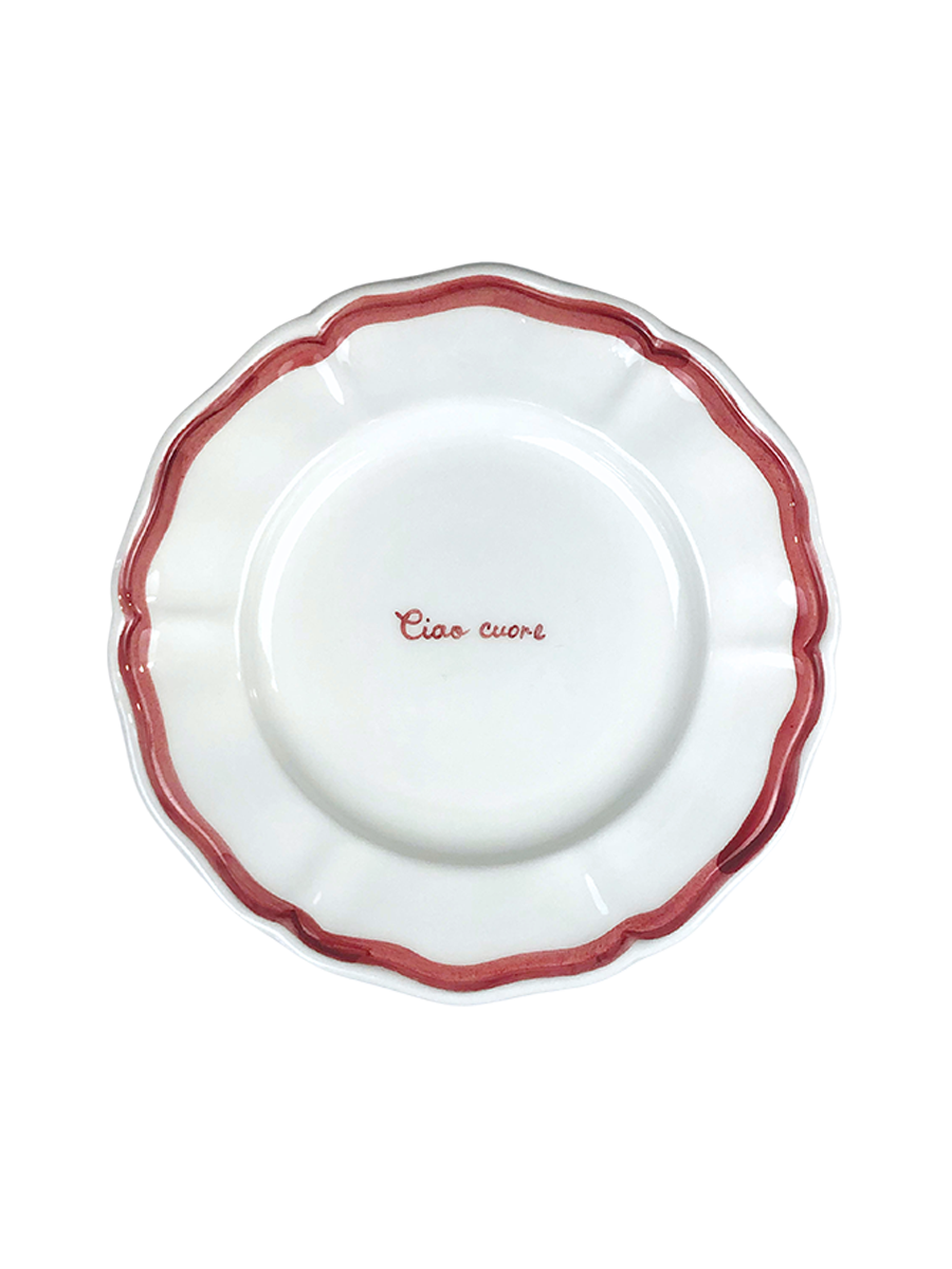 "Ciao Cuore" Fil Rouge Plate