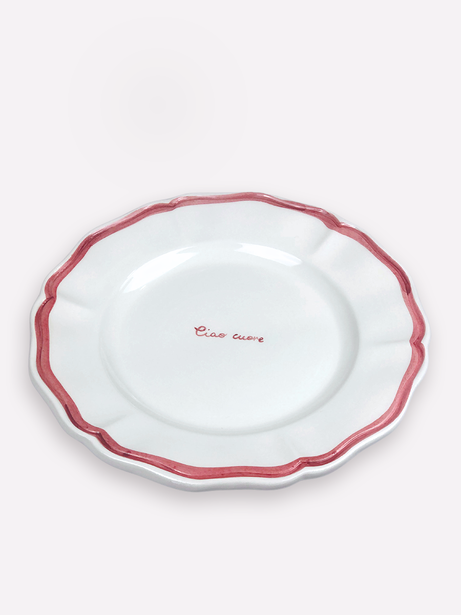 "Ciao Cuore" Fil Rouge Plate