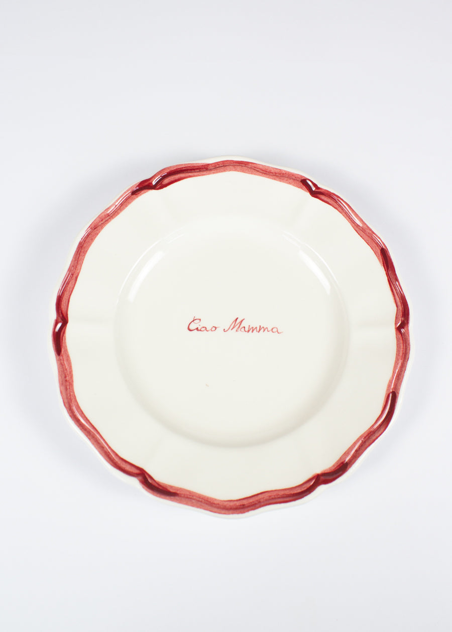 "Ciao Mamma" Fil Rouge Plate