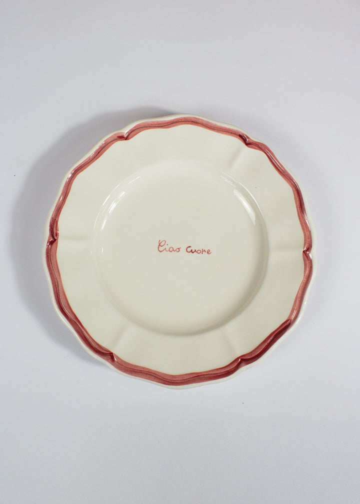 "Ciao Cuore" Fil Rouge Plate