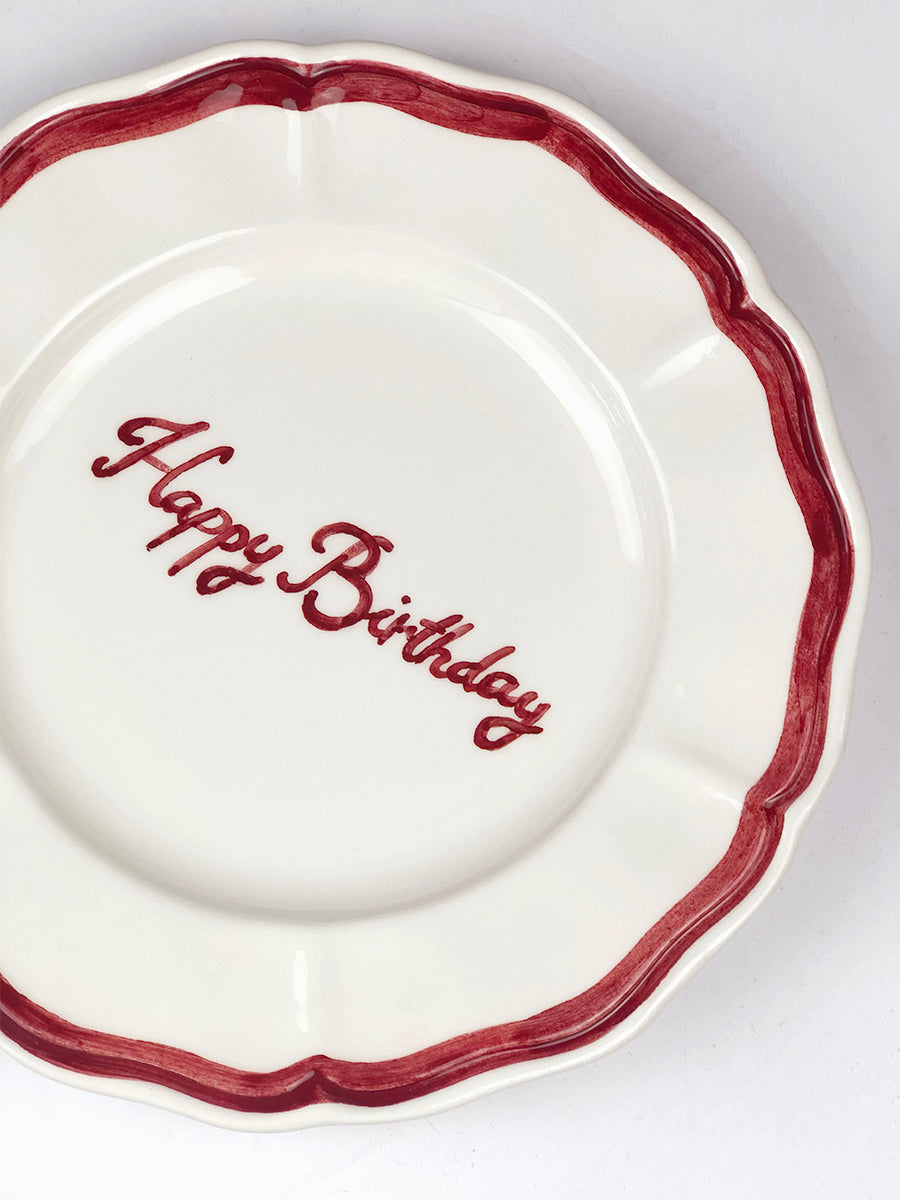Fil Rouge “Happy Birthday”  Plate