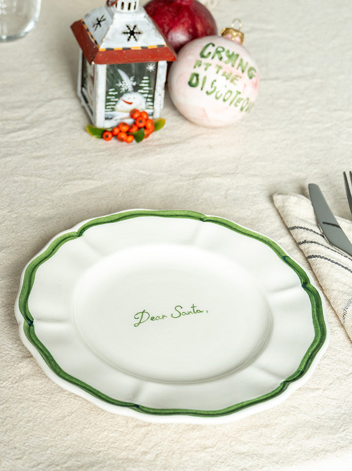 Dear Santa Small Classic Plate