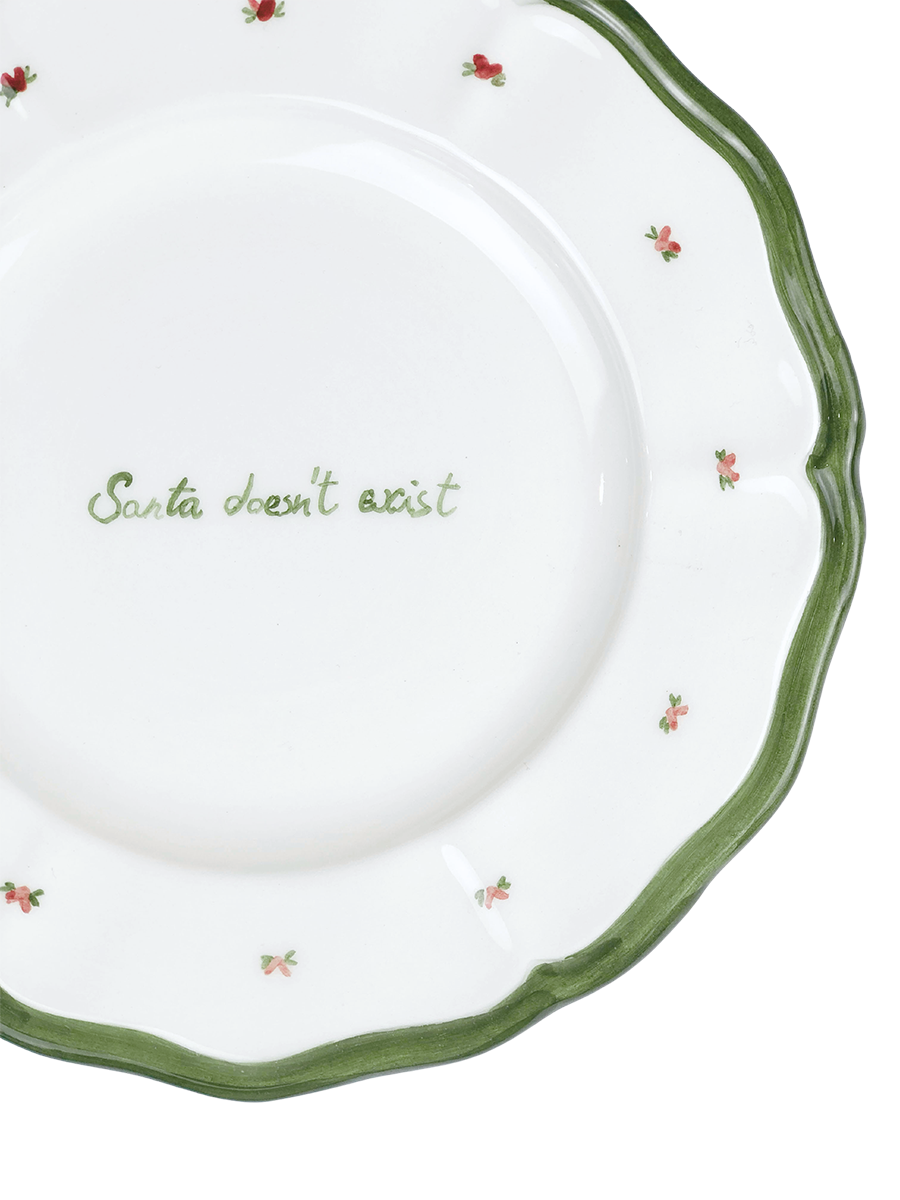 “Santa doesn’t exist” Plate