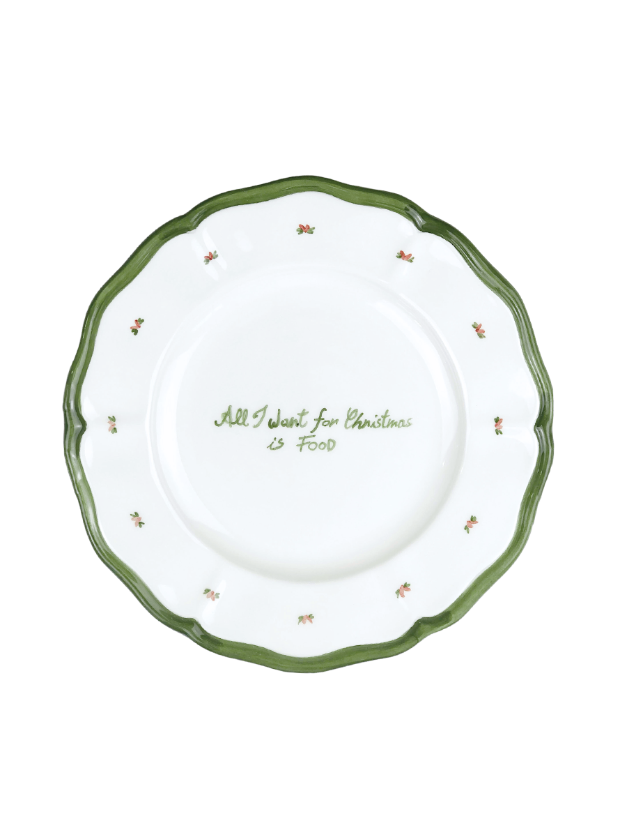 “All I want for Christmas is food” Plate