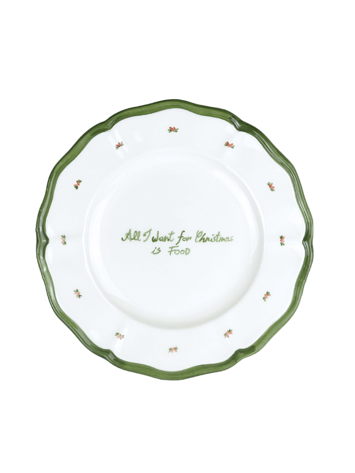 “All I want for Christmas is food” Plate