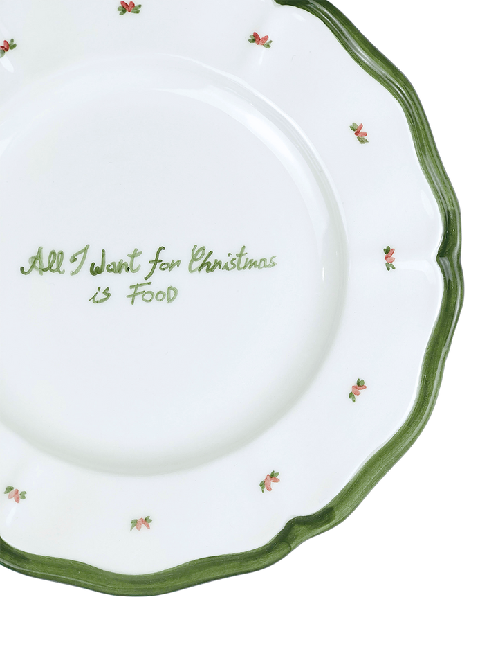 “All I want for Christmas is food” Plate