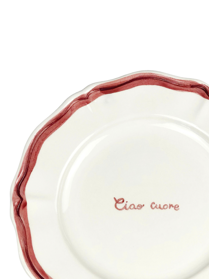 "Ciao Cuore" Fil Rouge Plate