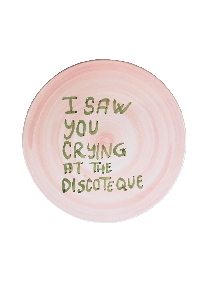 Piatto Grande "I saw you crying at the discoteque"