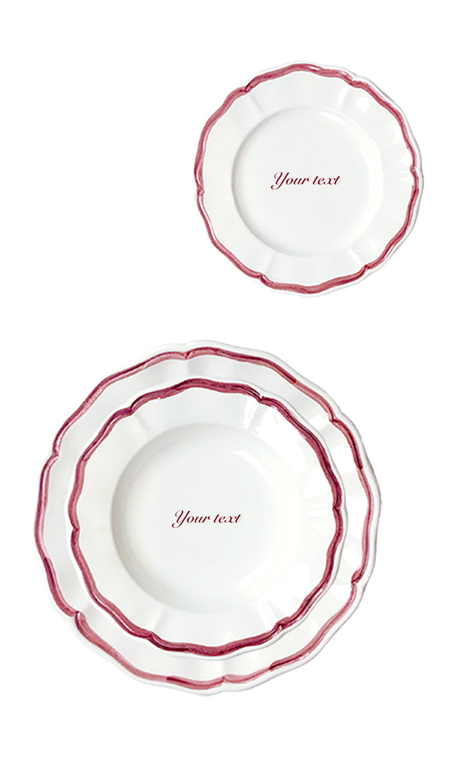 Personalized Fil Rouge Set for 6 - Soup